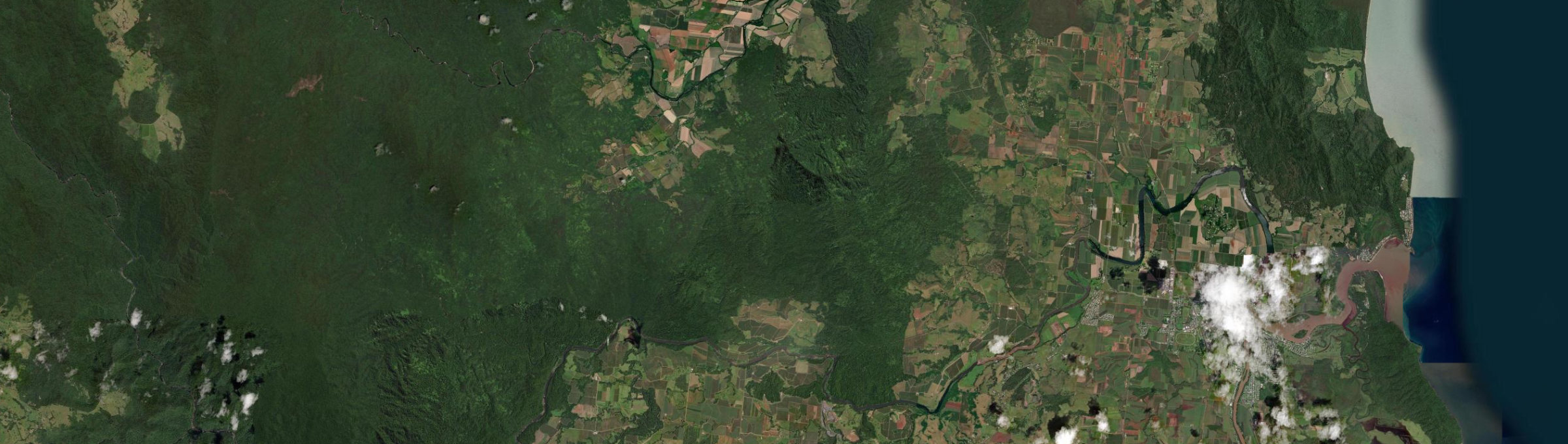 Aerial view of Ngatjan, QLD
