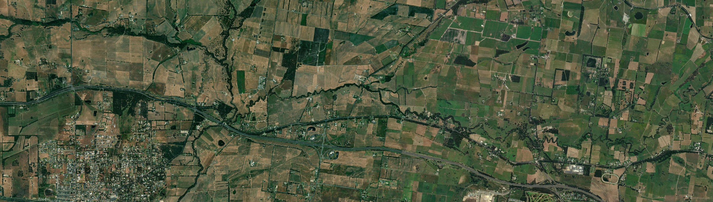 Aerial view of Longwarry North, VIC