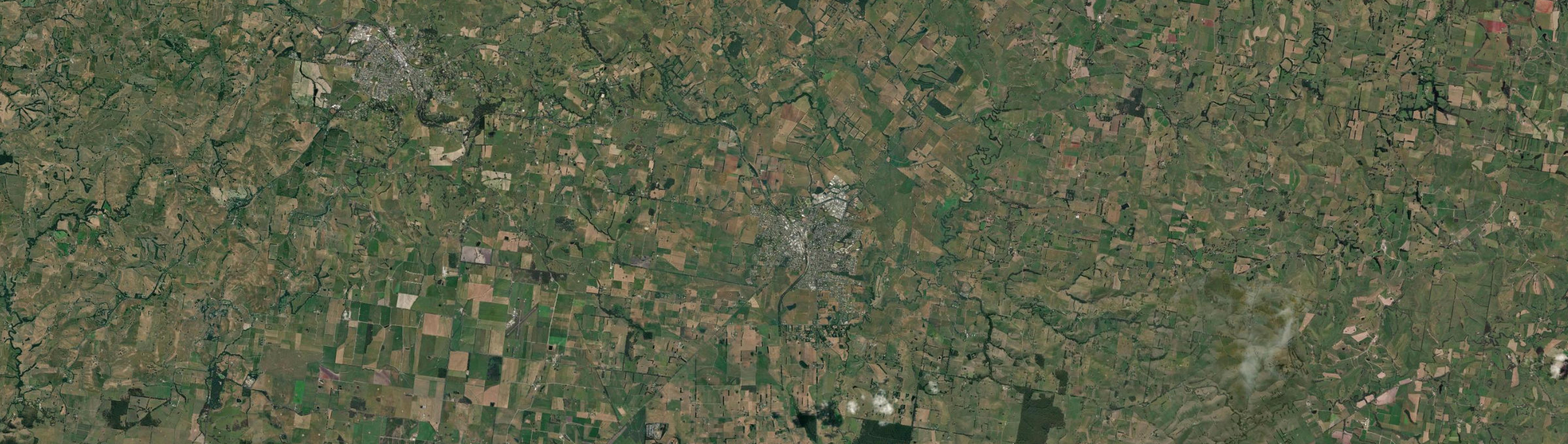 Aerial view of Leongatha, VIC
