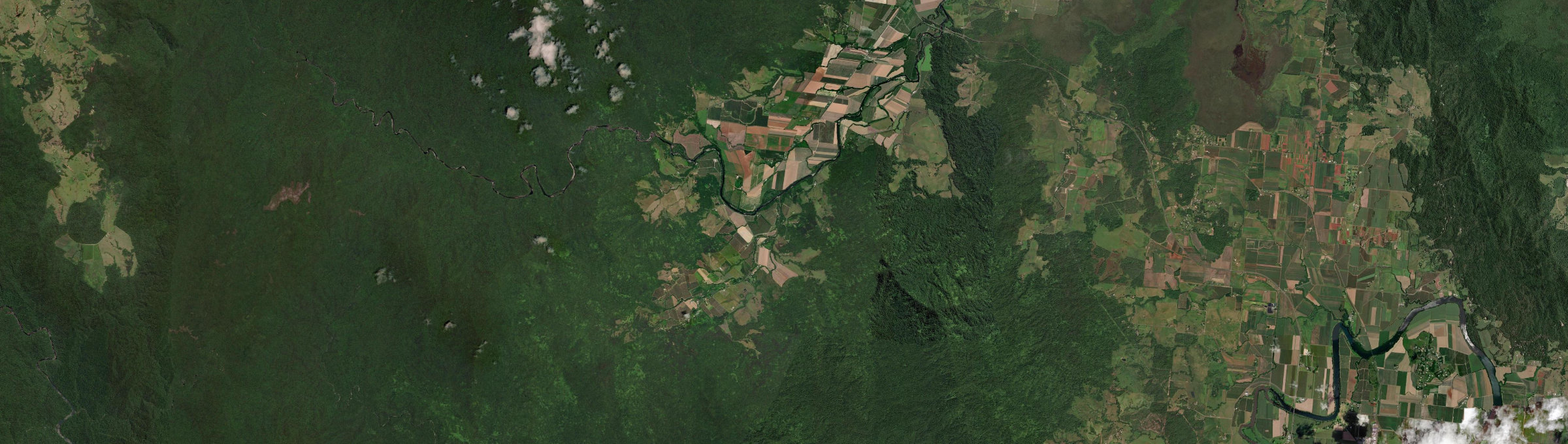 Aerial view of Woopen Creek, QLD