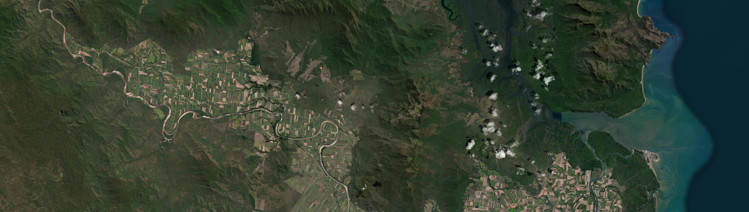 Aerial view of Dalrymple Creek, QLD