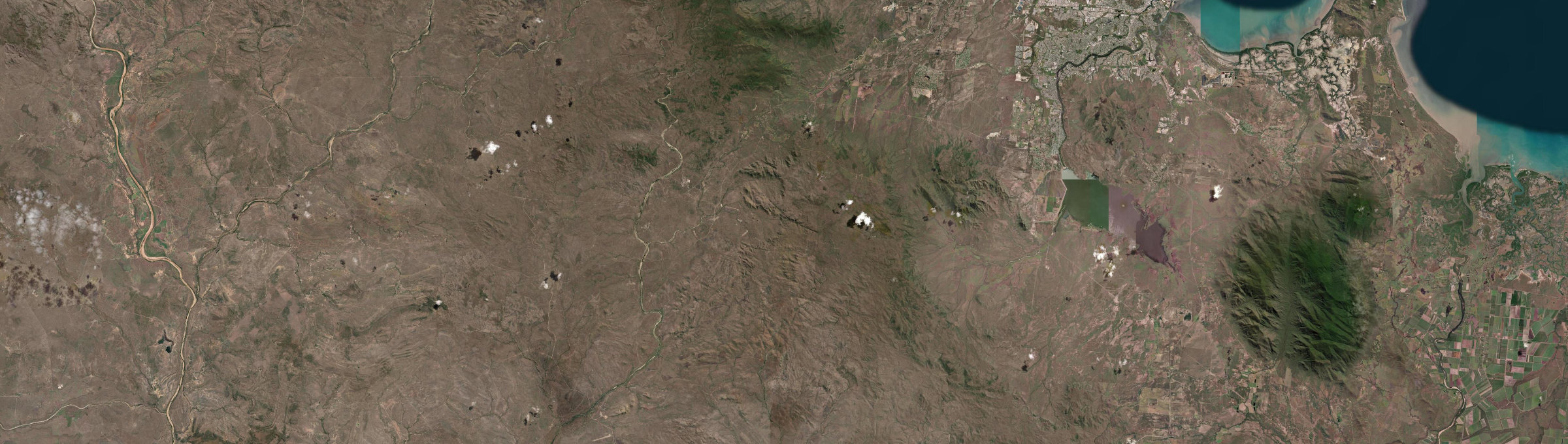 Aerial view of Hervey Range, QLD