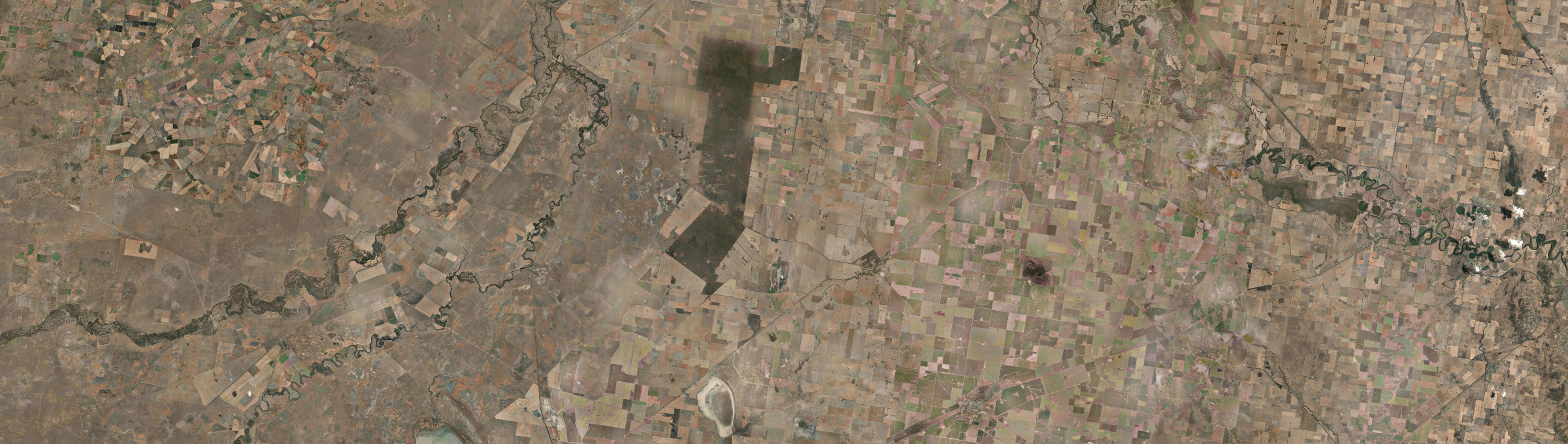 Aerial view of Boree Creek, NSW