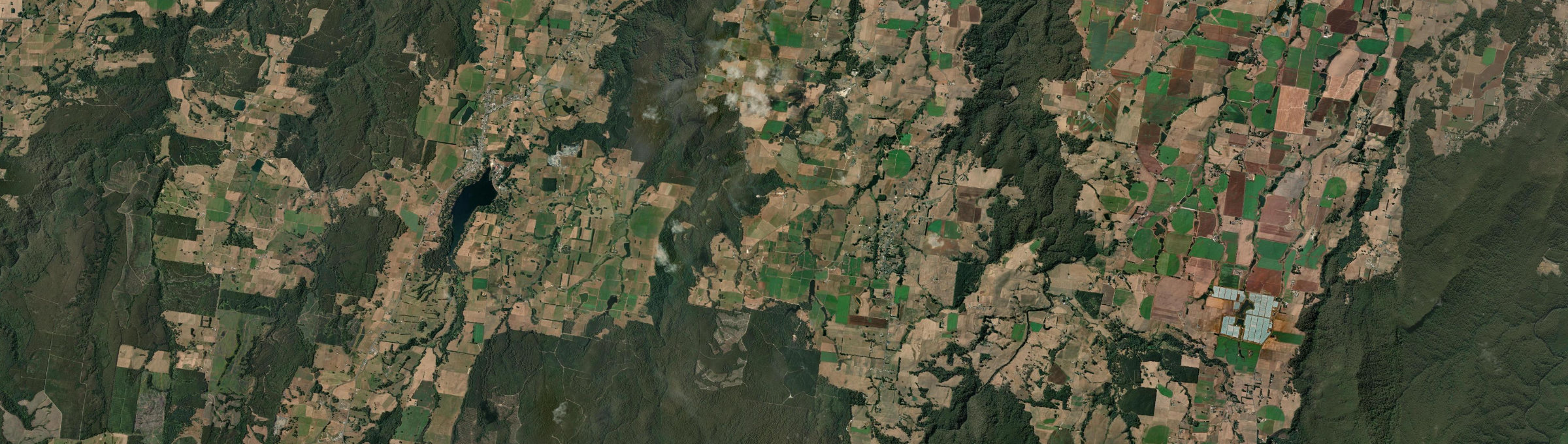 Aerial view of Upper Stowport, TAS