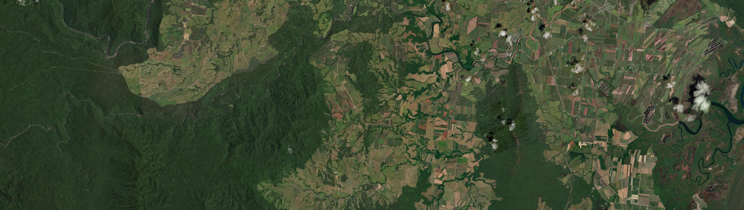 Aerial view of Utchee Creek, QLD