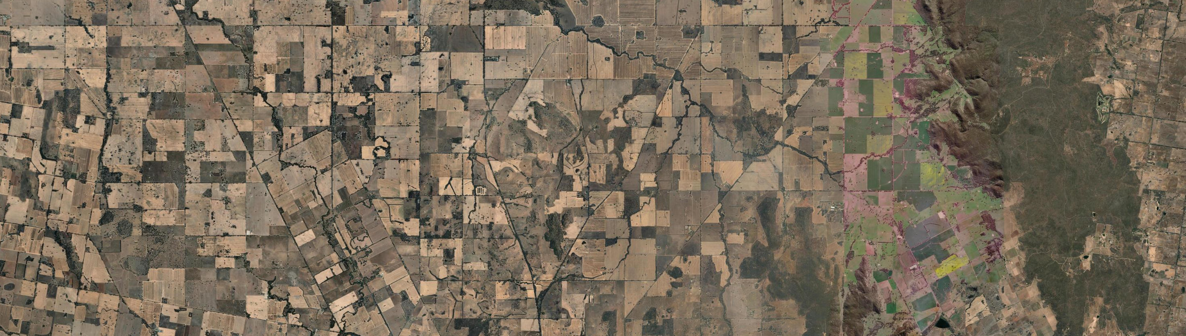 Aerial view of Bungeet West, VIC