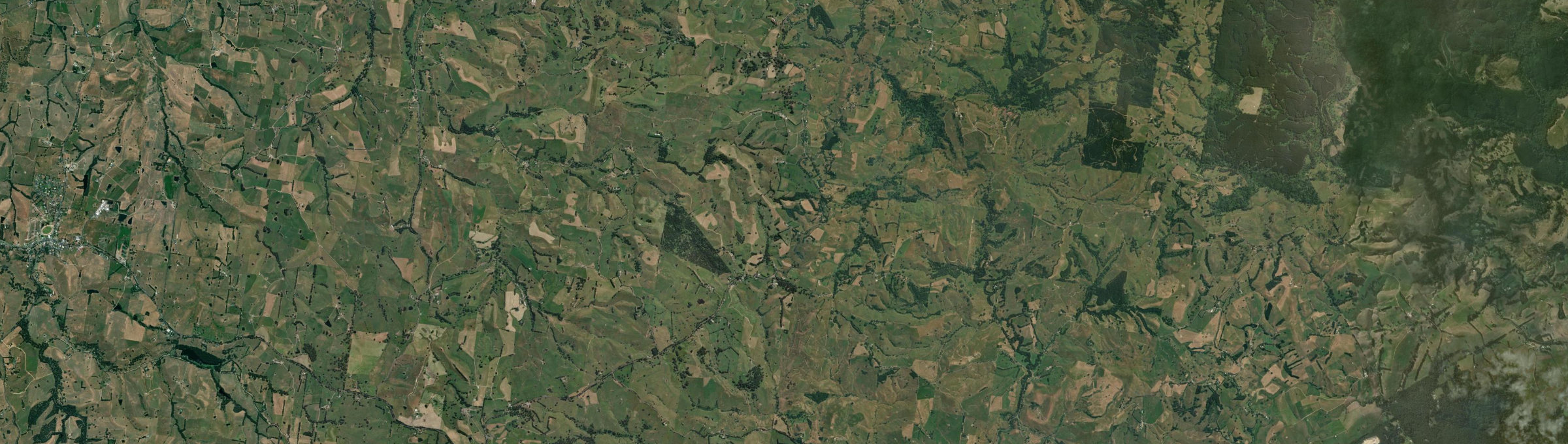 Aerial view of Strzelecki (Vic.), VIC