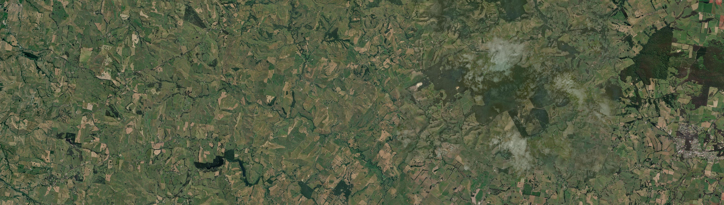 Aerial view of Mount Eccles, VIC