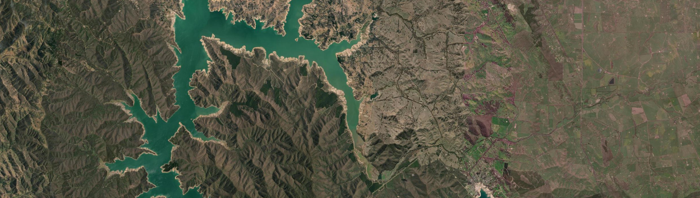 Aerial view of Howes Creek, VIC