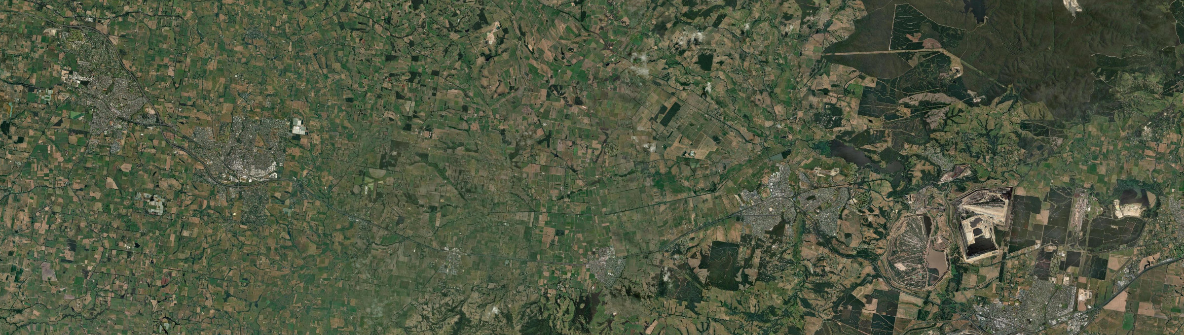 Aerial view of Trafalgar (Vic.), VIC