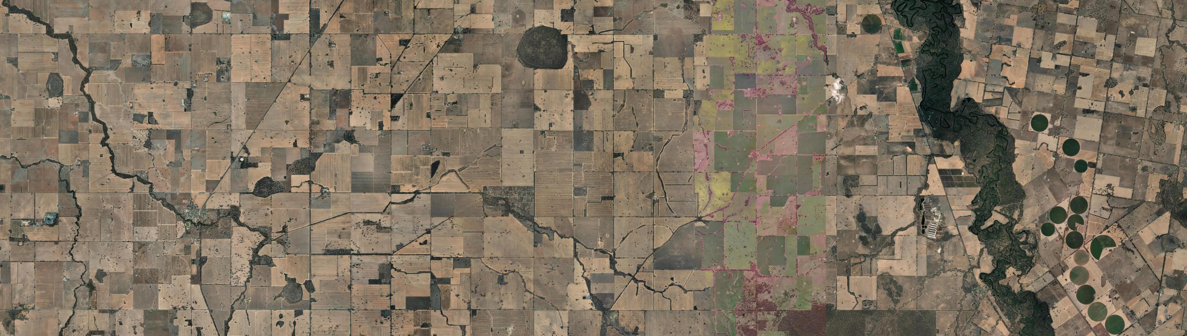 Aerial view of Wilby, VIC