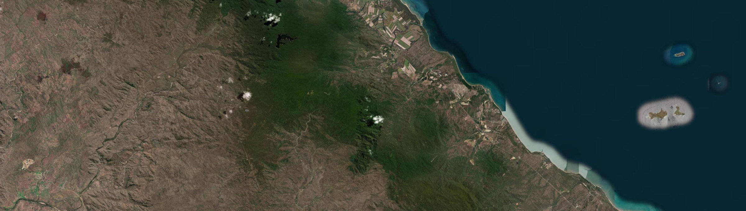 Aerial view of Crystal Creek (Qld), QLD