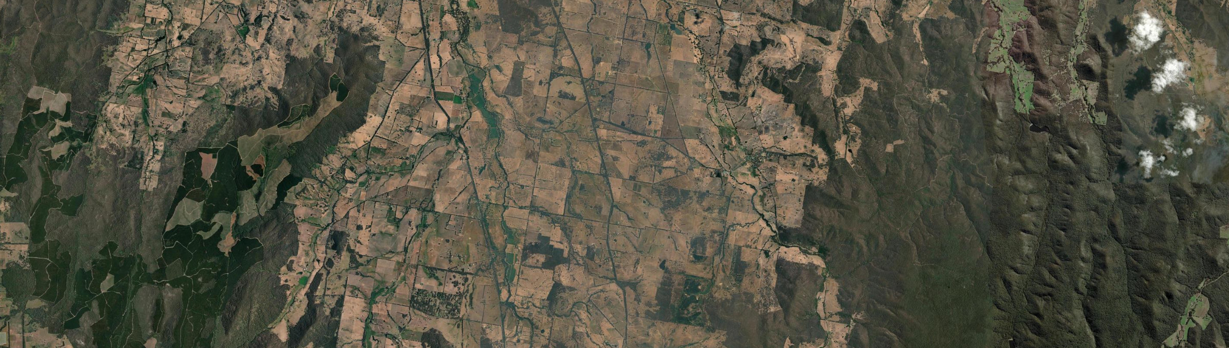 Aerial view of Moorngag, VIC