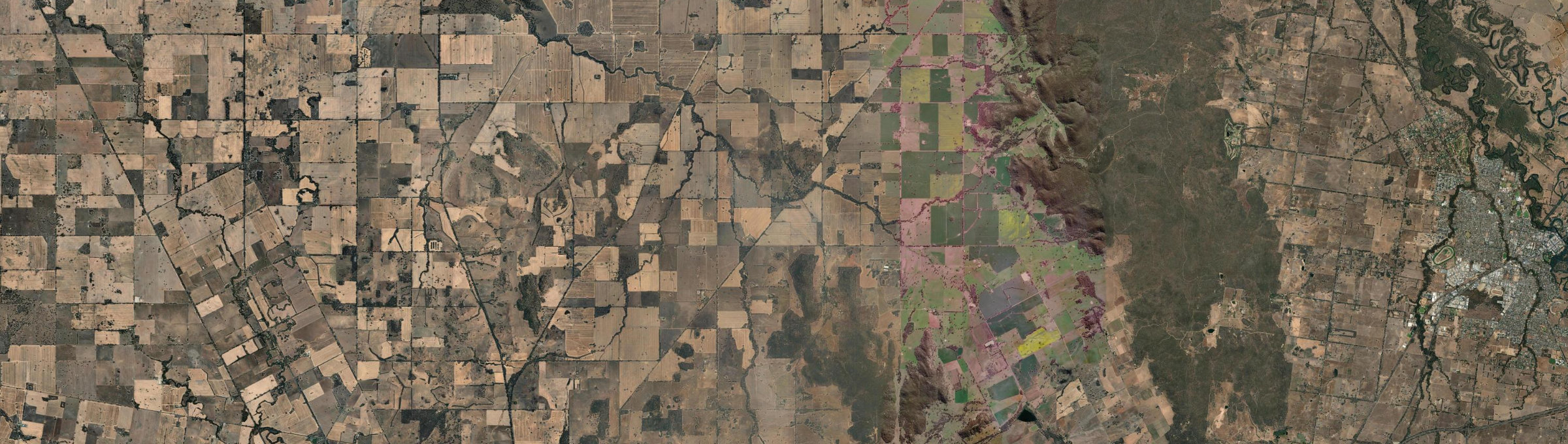 Aerial view of Thoona, VIC