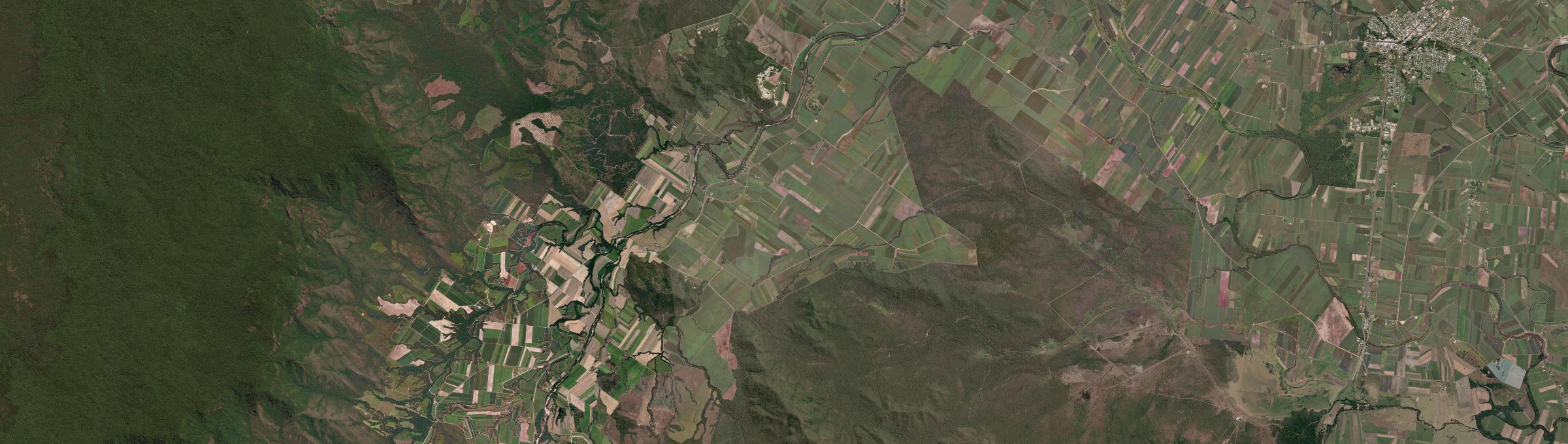 Aerial view of Peacock Siding, QLD