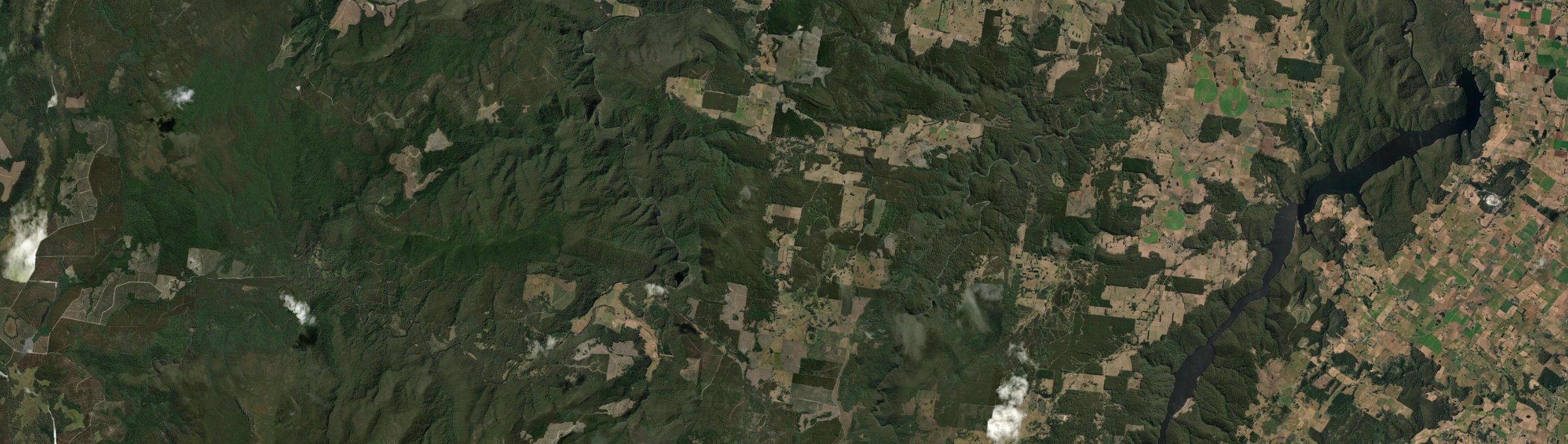 Aerial view of Nietta, TAS