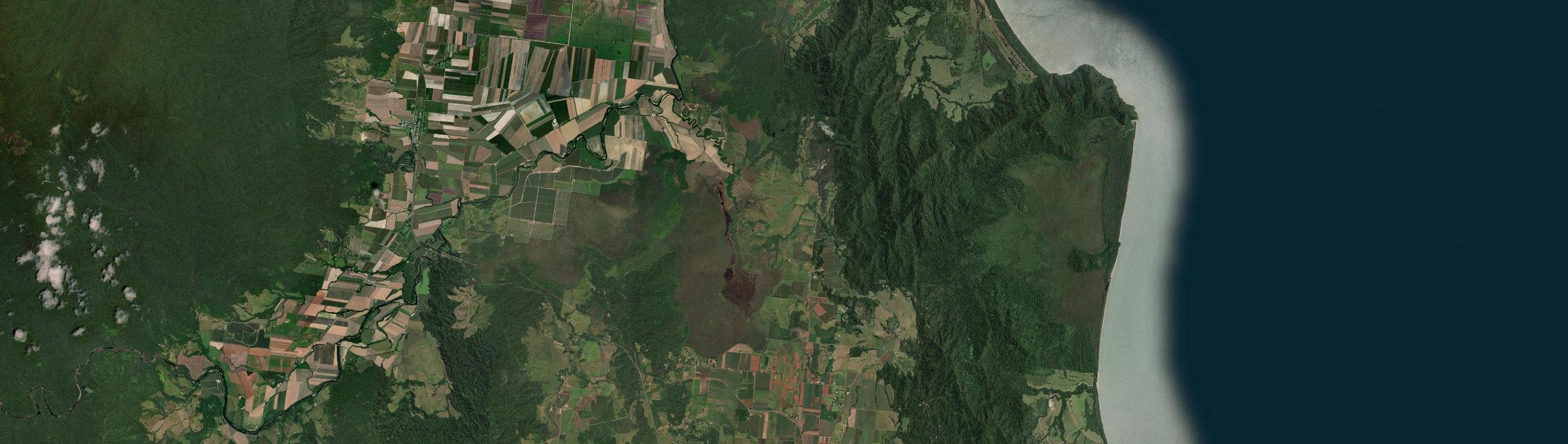 Aerial view of Eubenangee, QLD