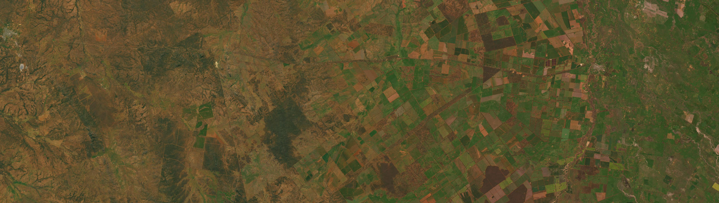 Aerial view of Hermidale, NSW