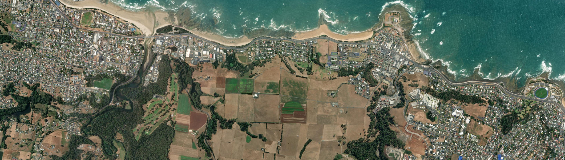 Aerial view of Ocean Vista, TAS