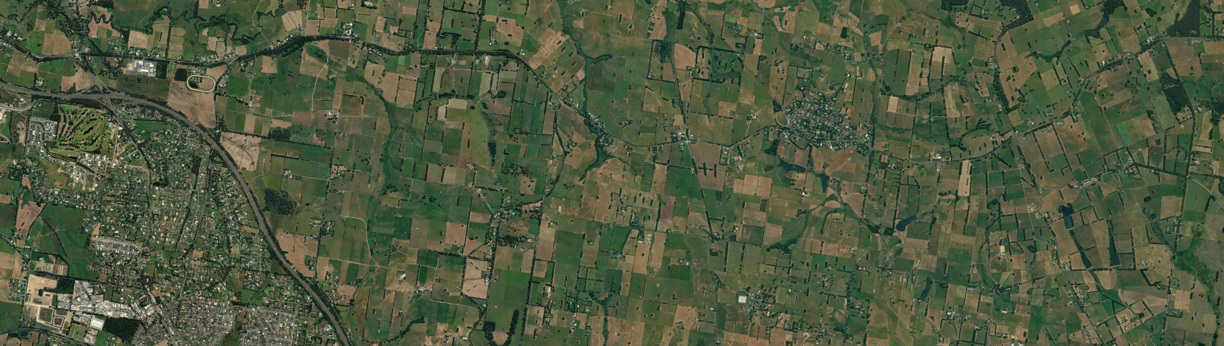 Aerial view of Brandy Creek (Vic.), VIC