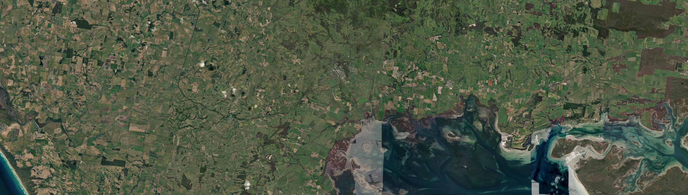 Aerial view of Foster, VIC