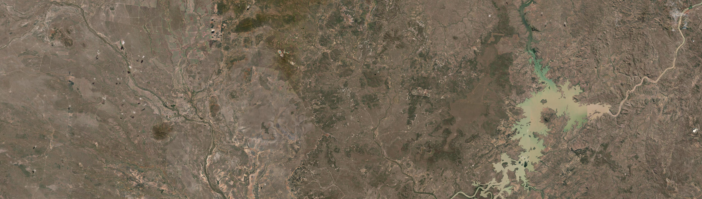 Aerial view of Seventy Mile, QLD