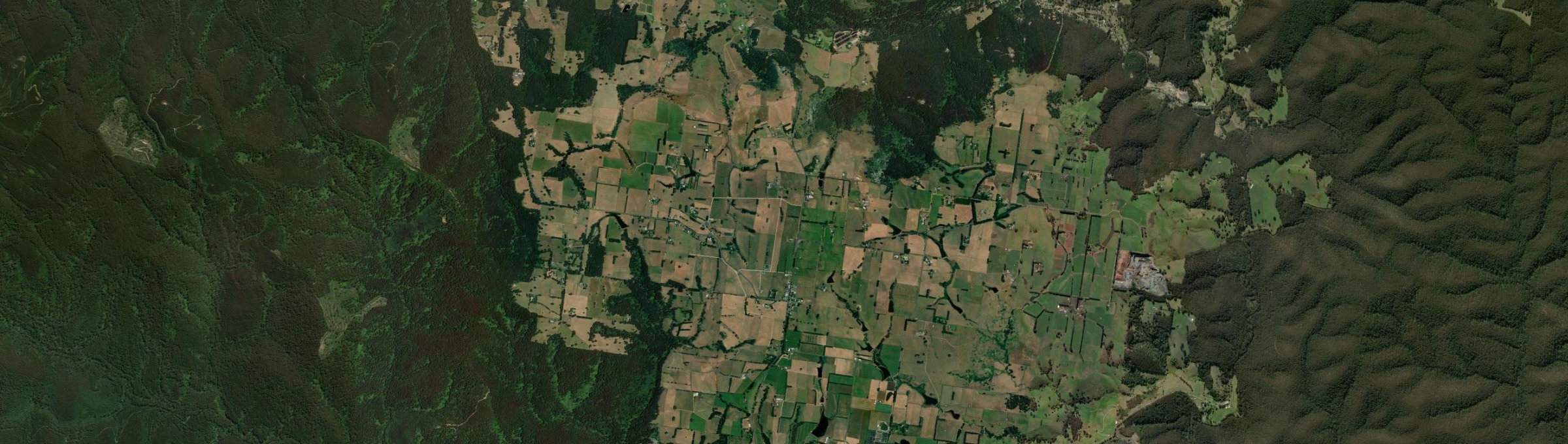Aerial view of Neerim Junction, VIC