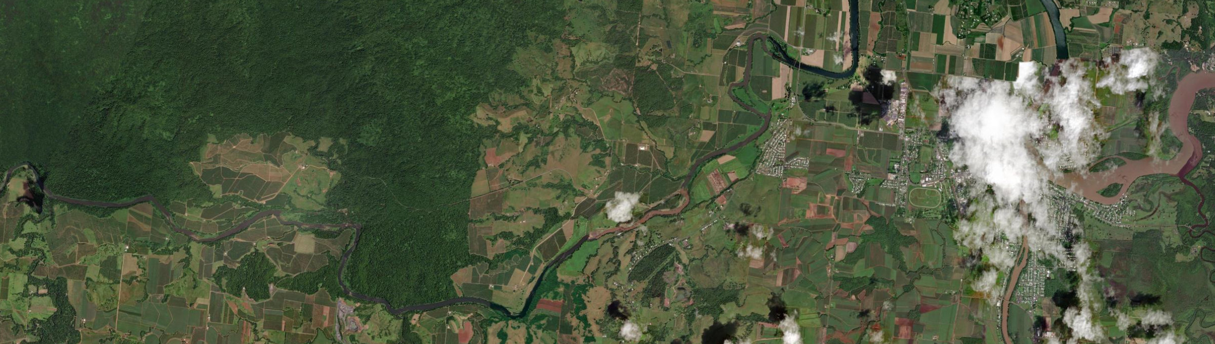 Aerial view of Upper Daradgee, QLD