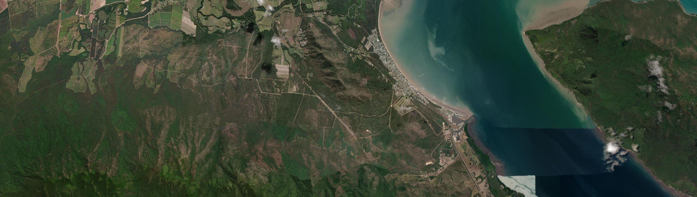 Aerial view of Cardwell, QLD