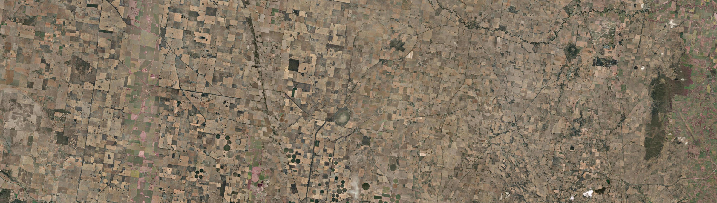 Aerial view of Balldale, NSW