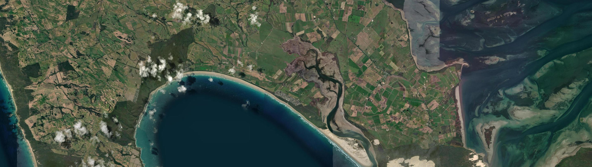 Aerial view of Sandy Point (Vic.), VIC