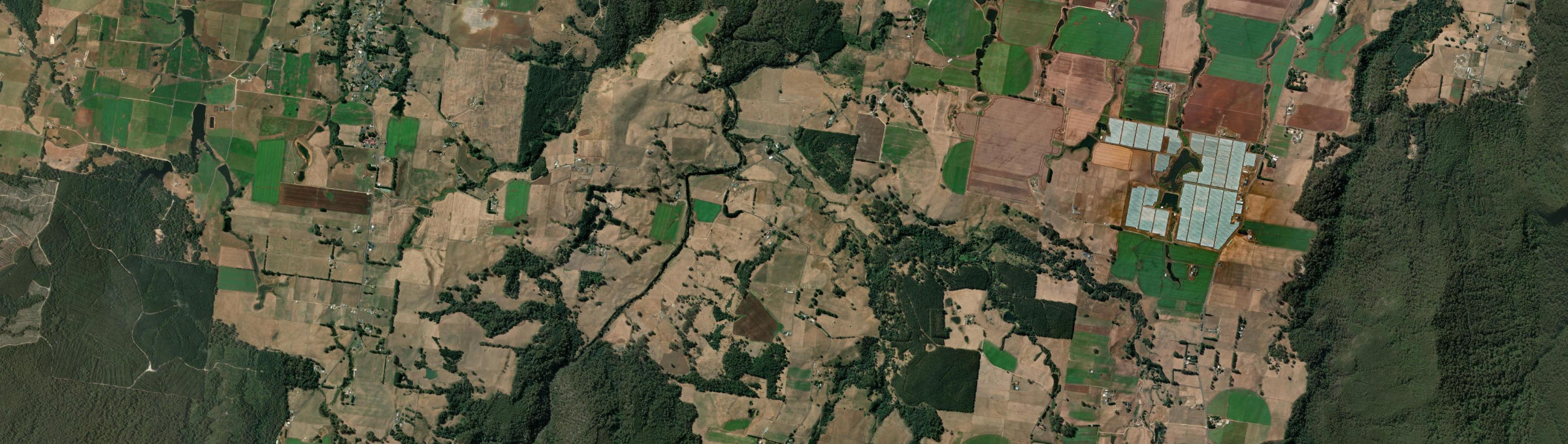 Aerial view of Camena, TAS