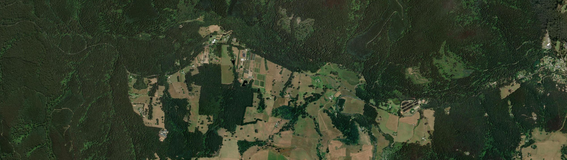 Aerial view of Piedmont, VIC