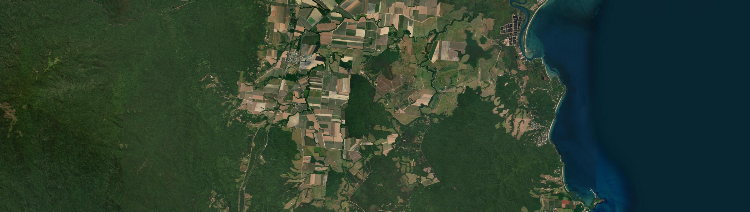 Aerial view of Maria Creeks, QLD