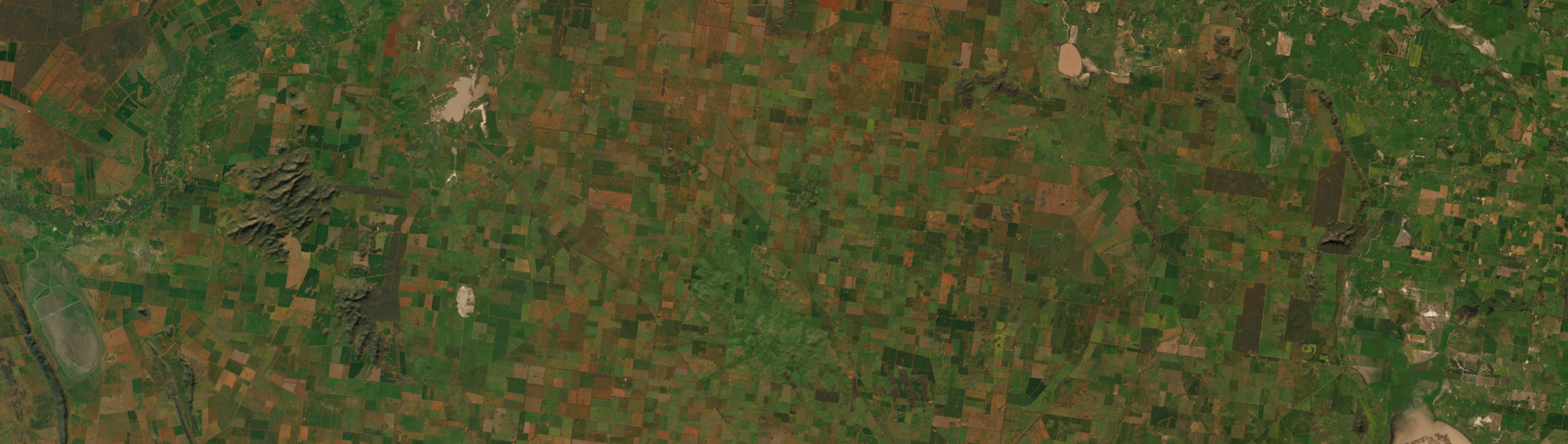 Aerial view of Tullibigeal, NSW