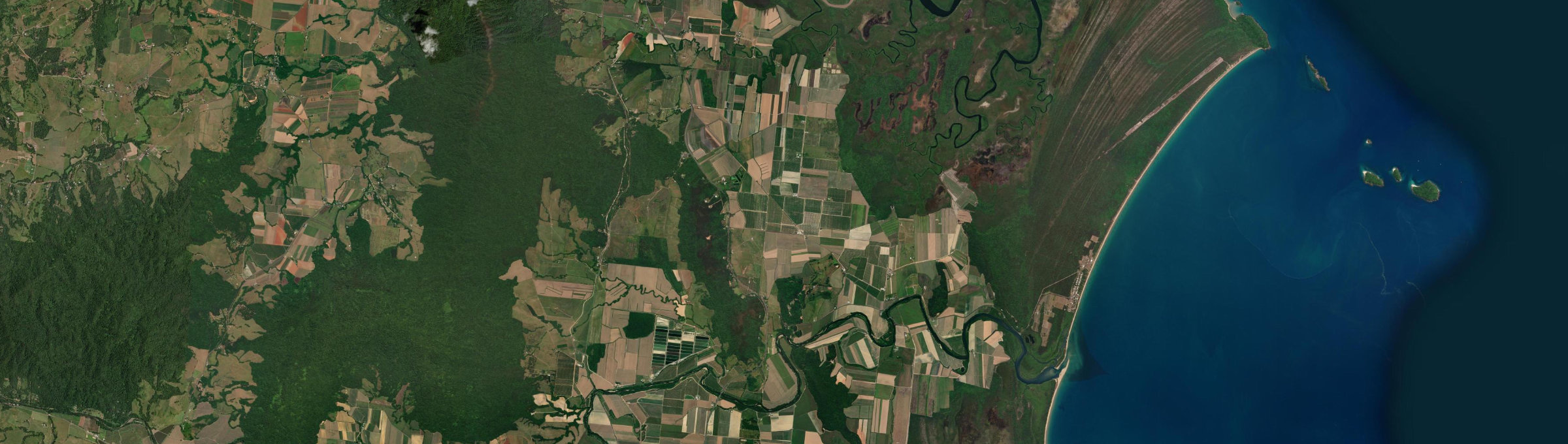 Aerial view of Cowley, QLD
