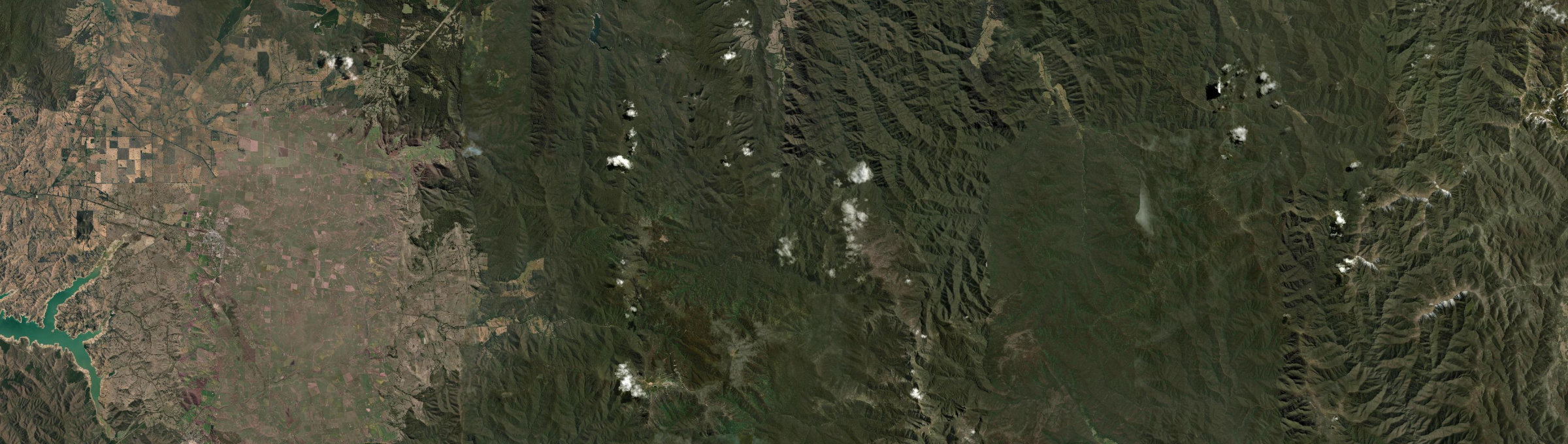 Aerial view of Wabonga, VIC