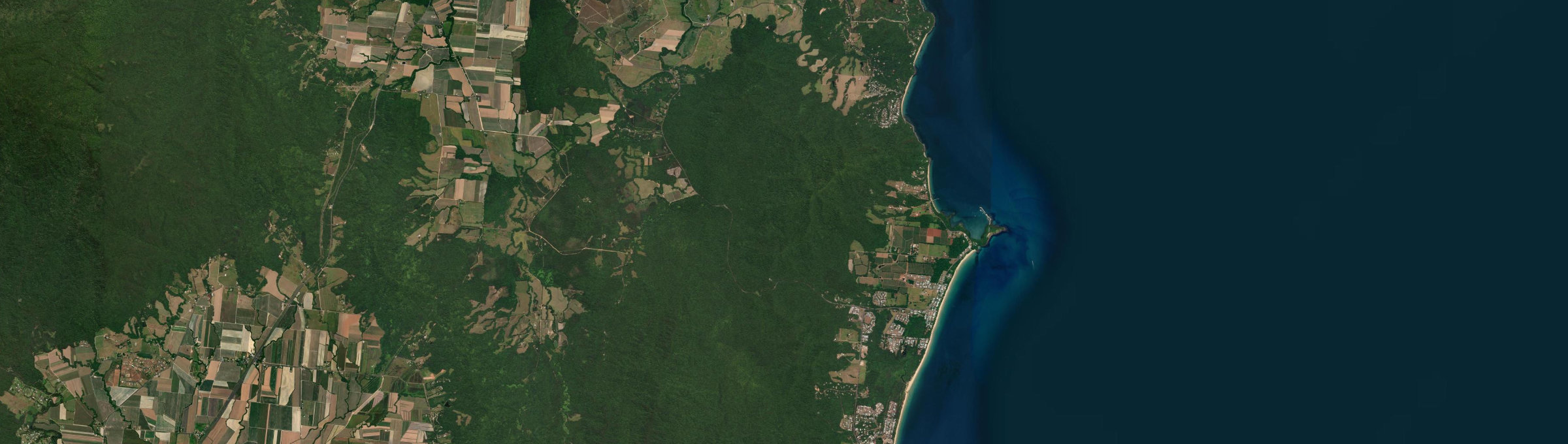 Aerial view of Djiru, QLD