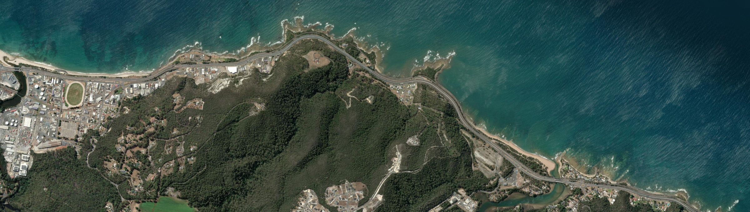 Aerial view of Chasm Creek, TAS