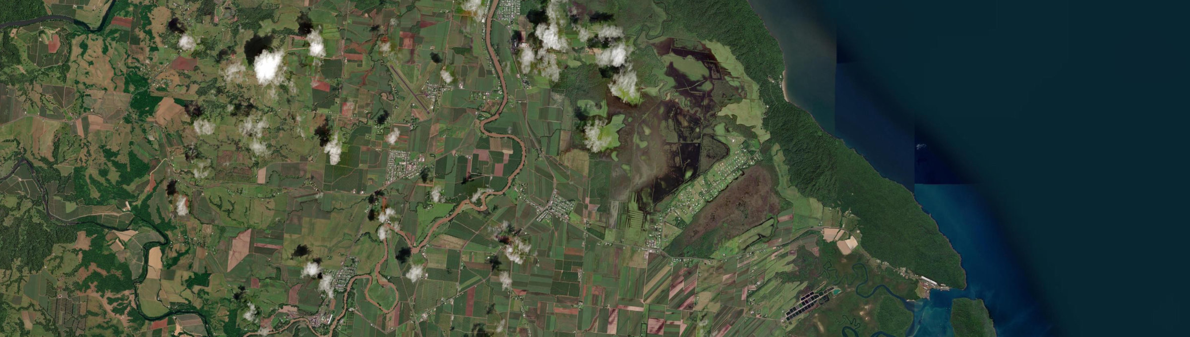 Aerial view of Mourilyan, QLD