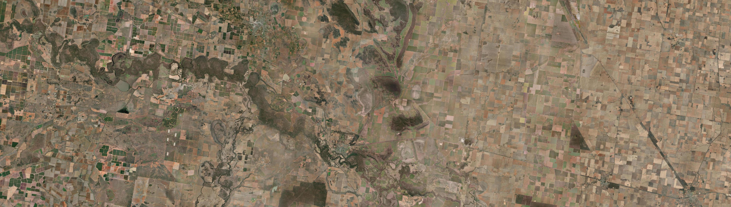 Aerial view of Narrandera, NSW