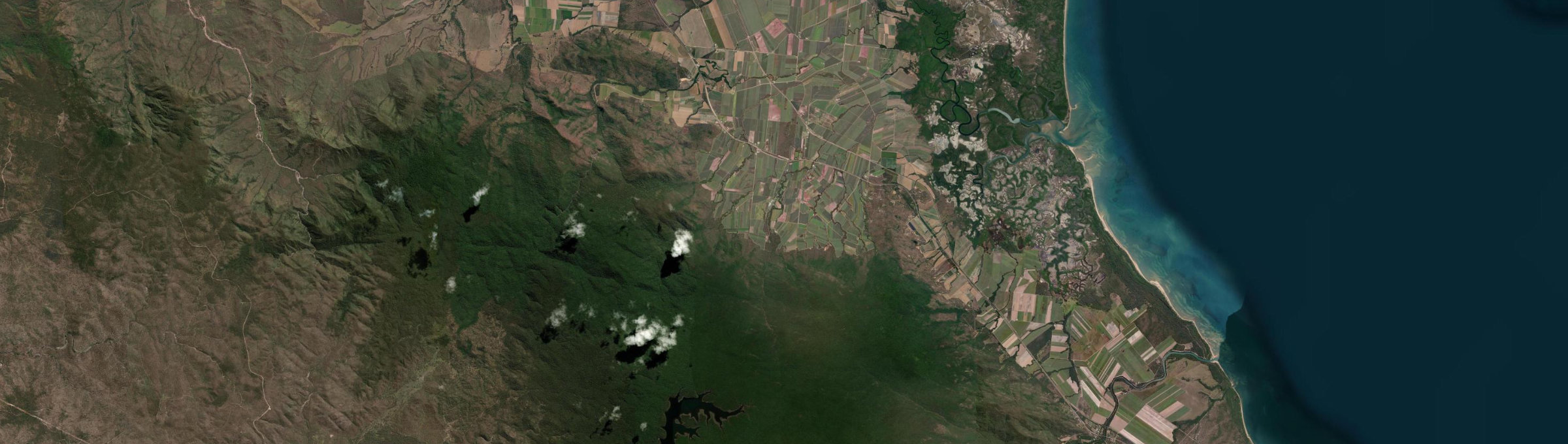 Aerial view of Bambaroo, QLD
