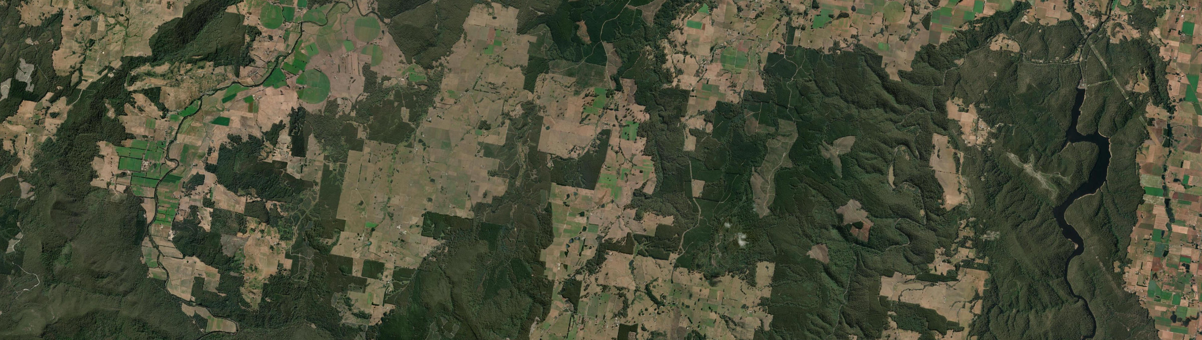 Aerial view of Castra, TAS