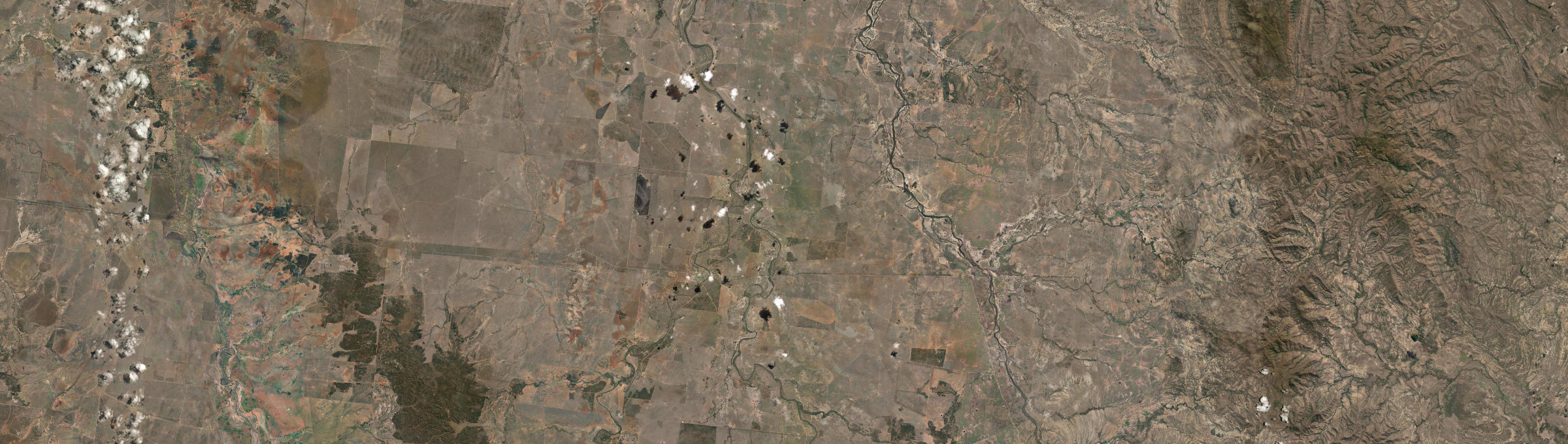 Aerial view of Alpha, QLD