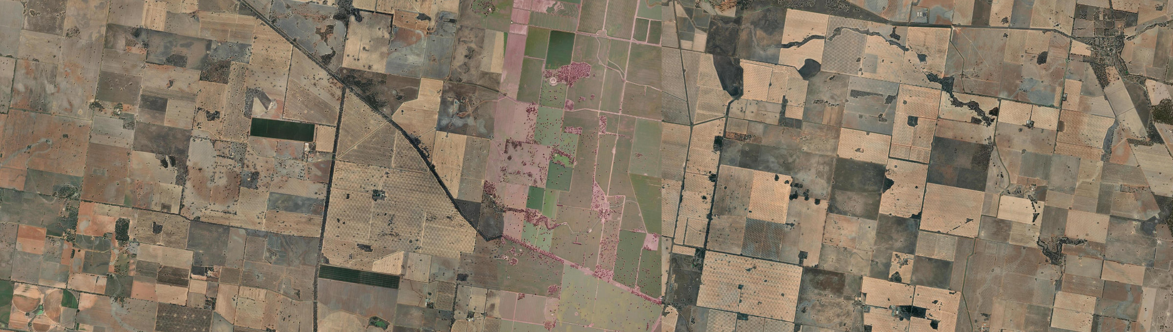 Aerial view of Sanger, NSW