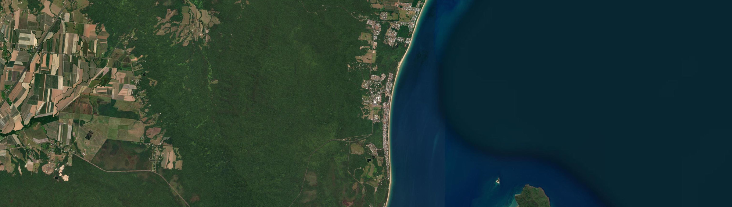 Aerial view of Wongaling Beach, QLD