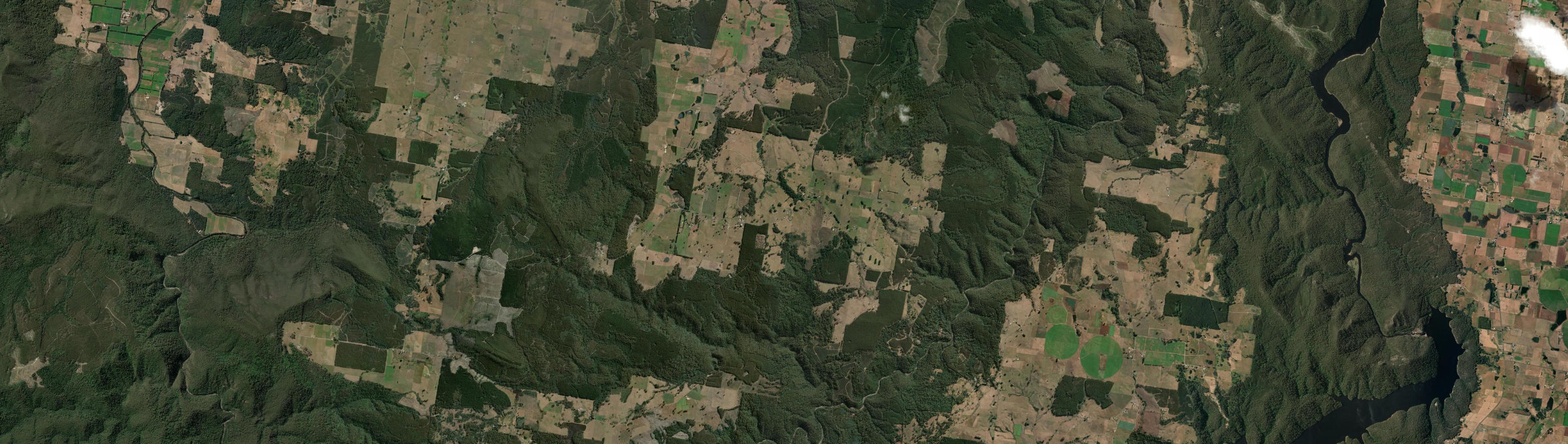 Aerial view of Upper Castra, TAS