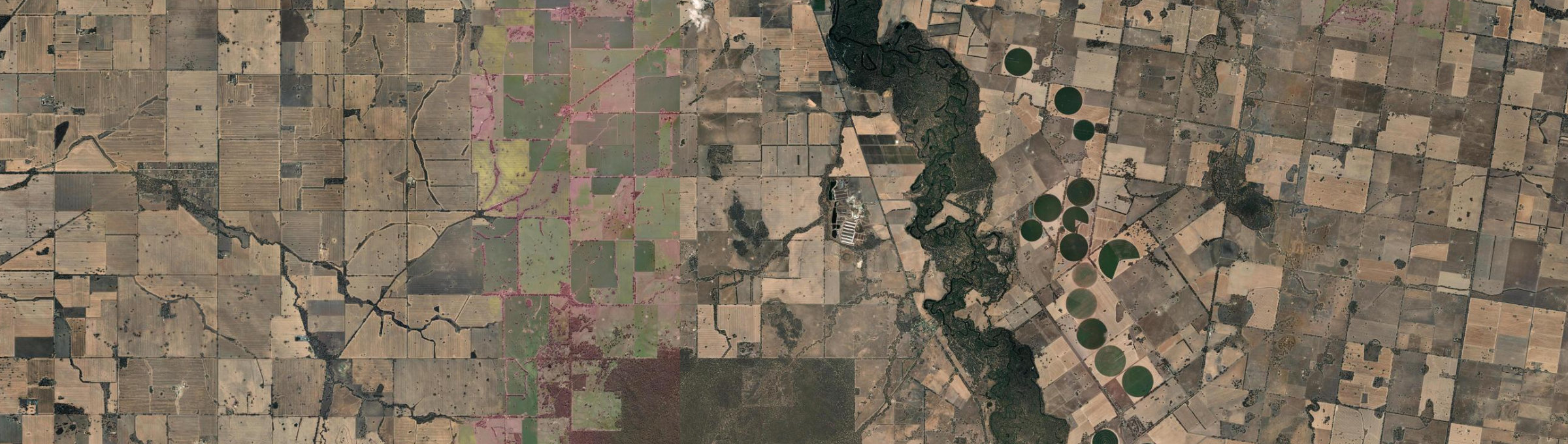 Aerial view of Peechelba, VIC