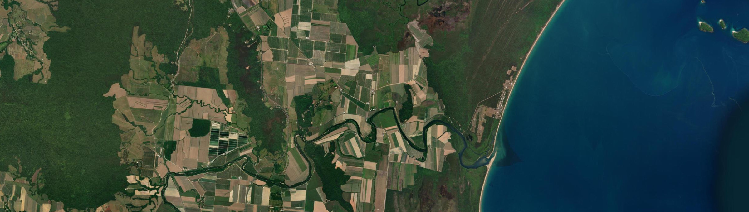 Aerial view of Lower Cowley, QLD