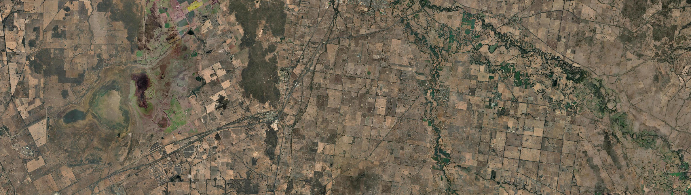 Aerial view of Laceby, VIC